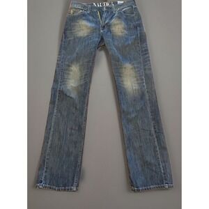 Jeans - Nautica - 32/34 - blue denim - distressed finish.